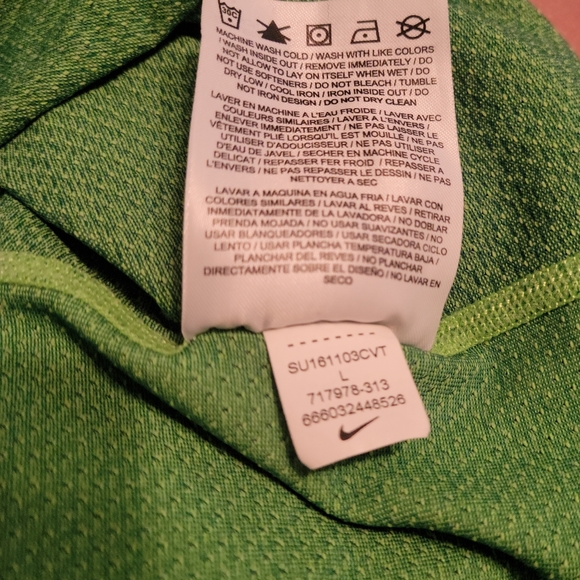 NIKE Vintage  Men's Running Training Sport Vest. Size L. Neon Green - Picture 5 of 6